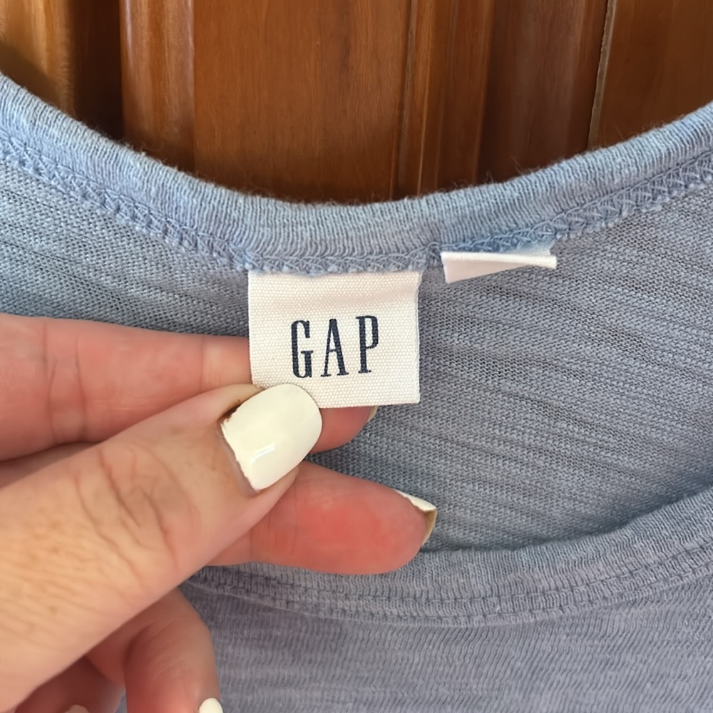 Gap women’s sleeveless dress, size small, blue, 100% cotton, great for summer - Picture 3 of 7